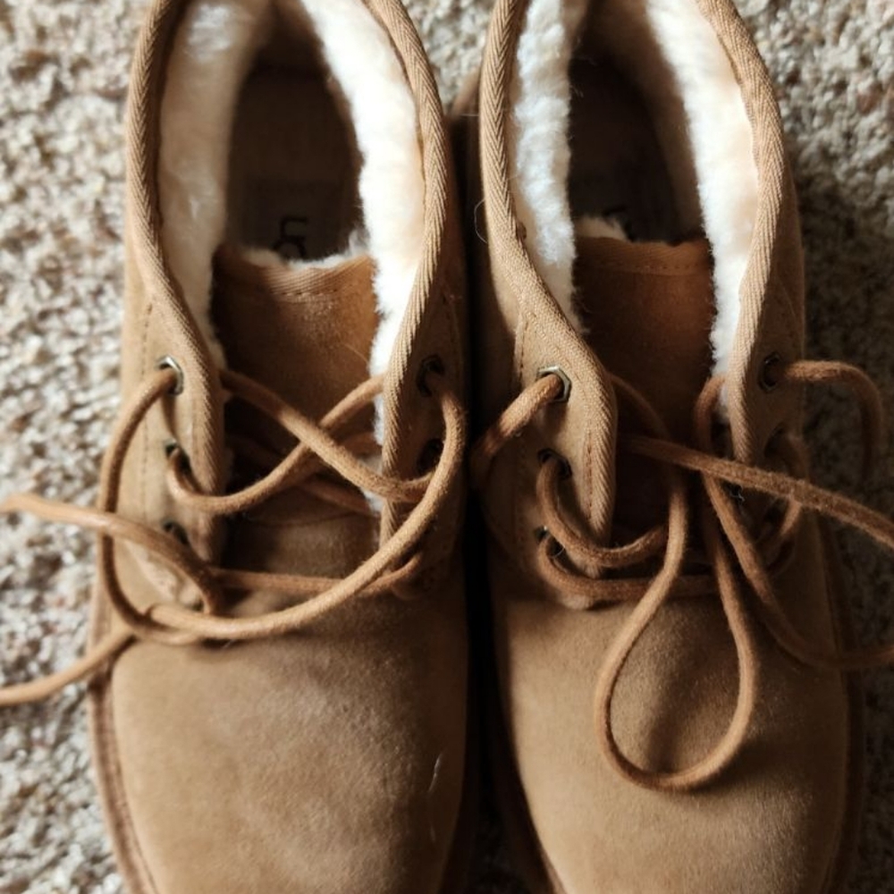 NIB UGG WOMEN'S FLORENCE MINI SUEDE SHEARLING ANKLE BOOTS - Picture 2 of 3